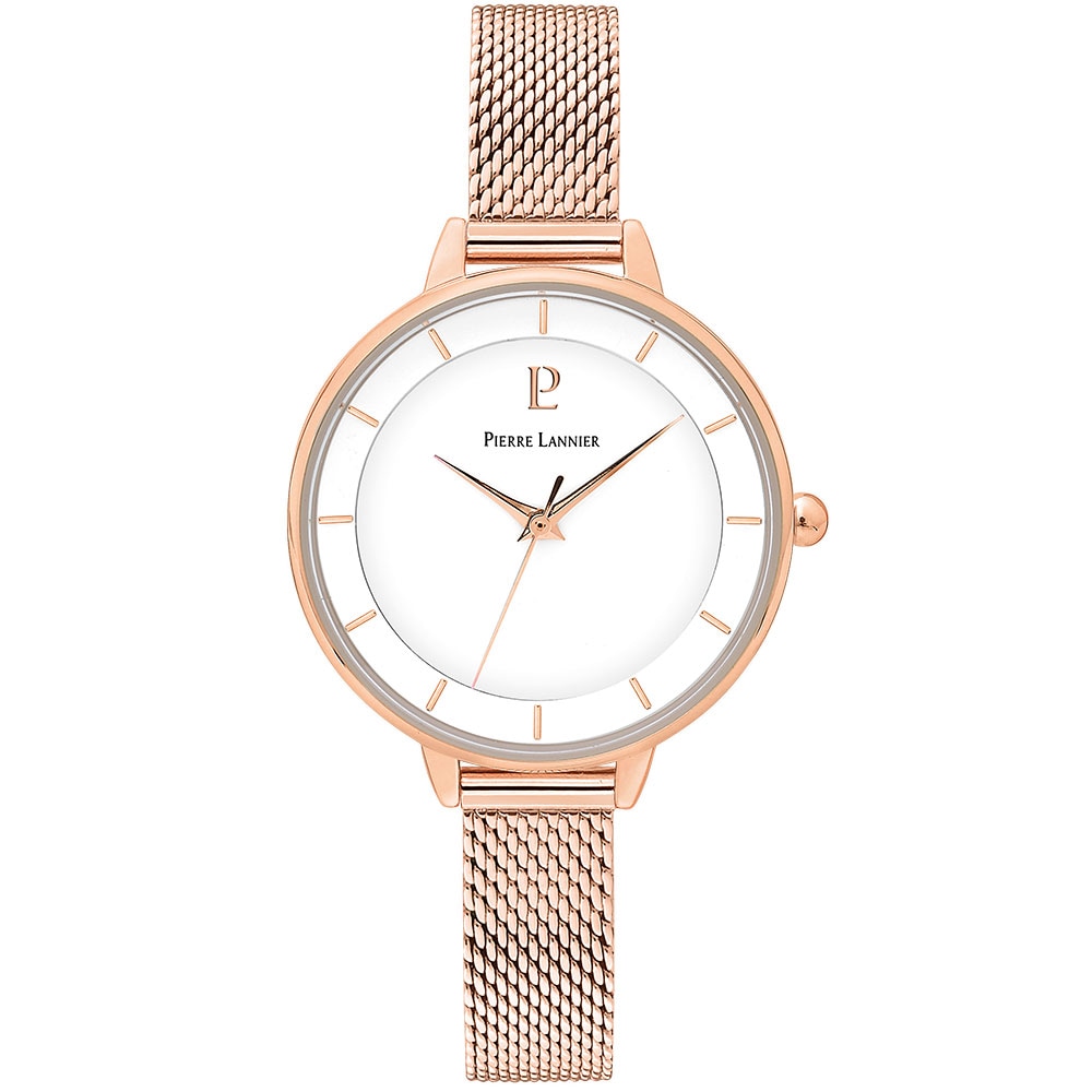 DELICE デリース レディース 腕時計 クオーツ 金属ベルト ピンク