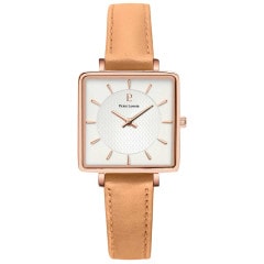 LECARE レカレ レディース 腕時計 クオーツ 革ベルト スクエア ピンク