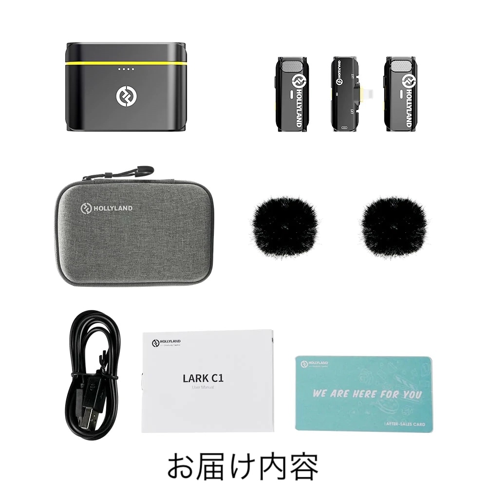 Hollyland LARK C1 Duo ワイヤレスマイクロホンシステム（iOS版