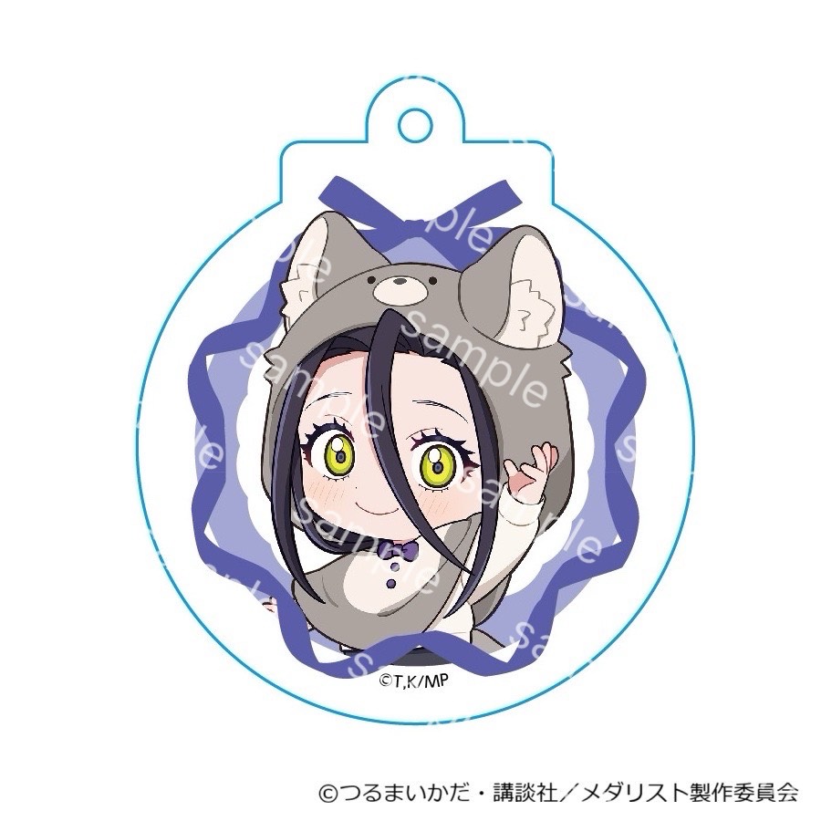 メダリスト ミニキャラアクリルキーホルダー アニマルぽんちょVer.（狼