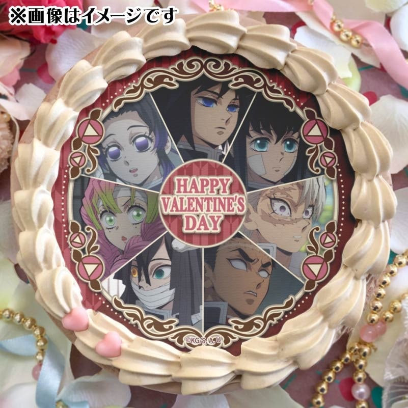 バレンタインプリケーキ2025（冨岡義勇＆胡蝶しのぶ＆時透無一郎＆甘露