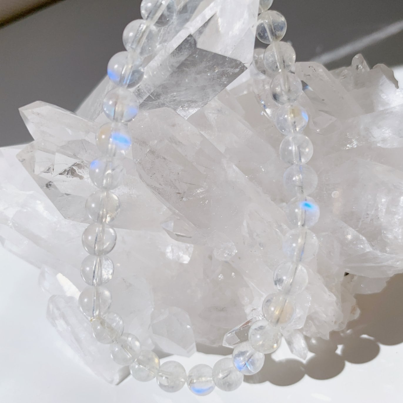 レインボームーンストーン ブレスレット | ブレスレット | Crystals by