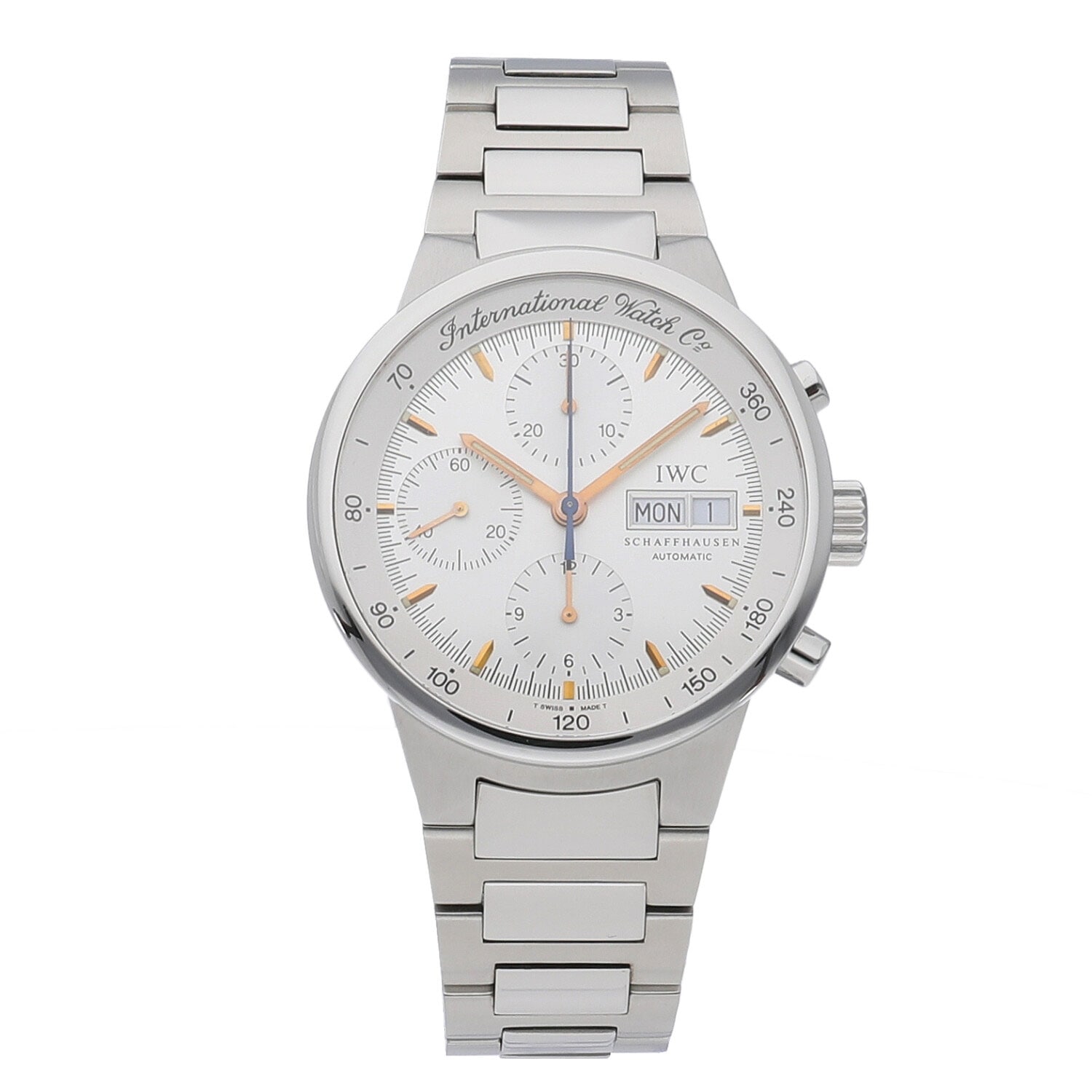 I5424 | [中古]IWC GST クロノグラフ シルバー IW370713 メンズ | 中野