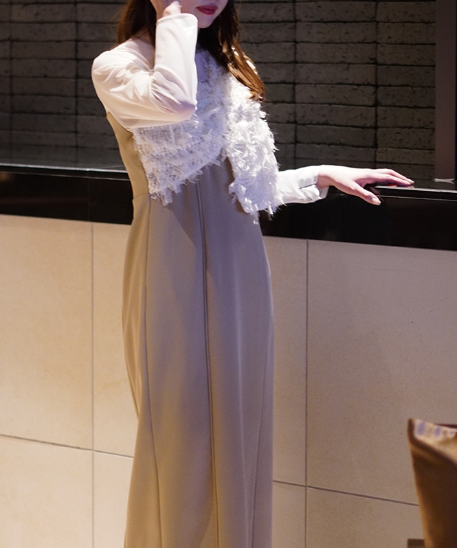 fringe glitter knot dress | ALL ITEM | ROOM903 online