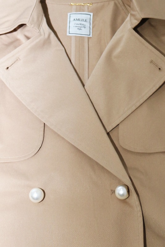 パール釦ドルマントレンチコート | OUTER,コート | ROOM903 online