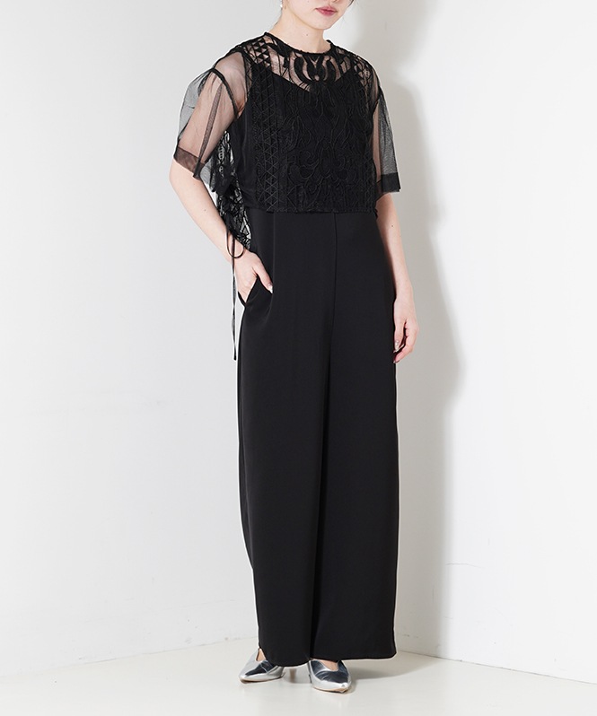 Jacquard lace pants dress□ | ALL ITEM | ROOM903 online