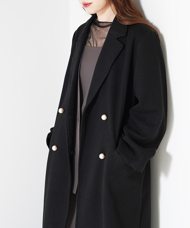 パール釦チェスターコート | OUTER,コート | ROOM903 online