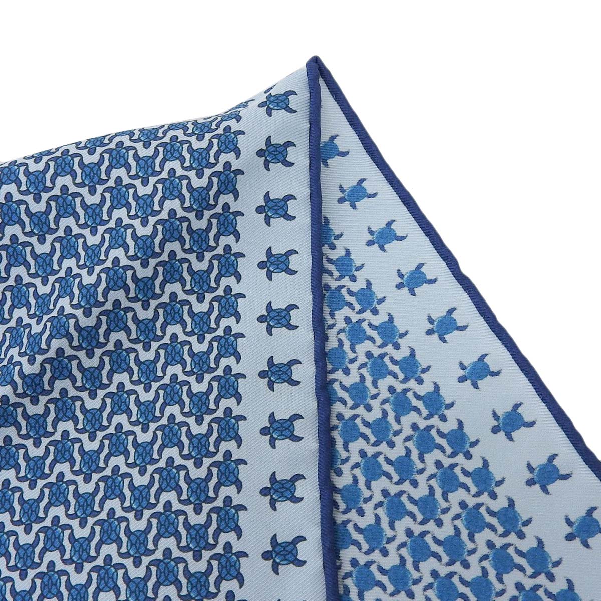 エルメス HERMES プチカレ ポケットチーフ スカーフ 亀 シルク100