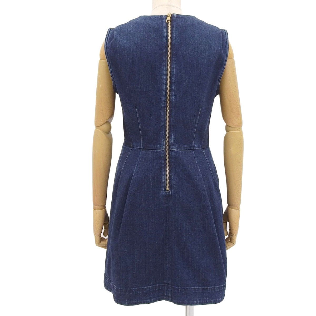 ルイヴィトン LOUIS VUITTON デニム ワンピース ノースリーブ 40