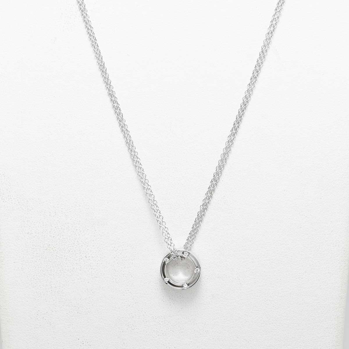 ダミアーニ DAMIANI 750WG ホワイトゴールド ダイヤ Dサイド