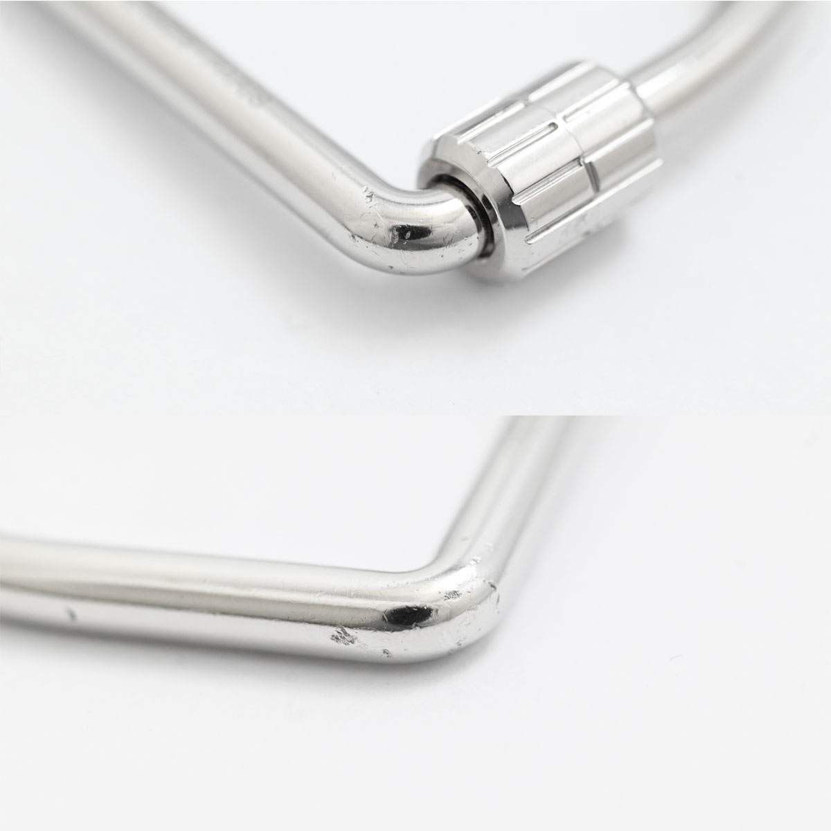 エルメス HERMES エトリエ Etrier キーホルダー キーリング メタル