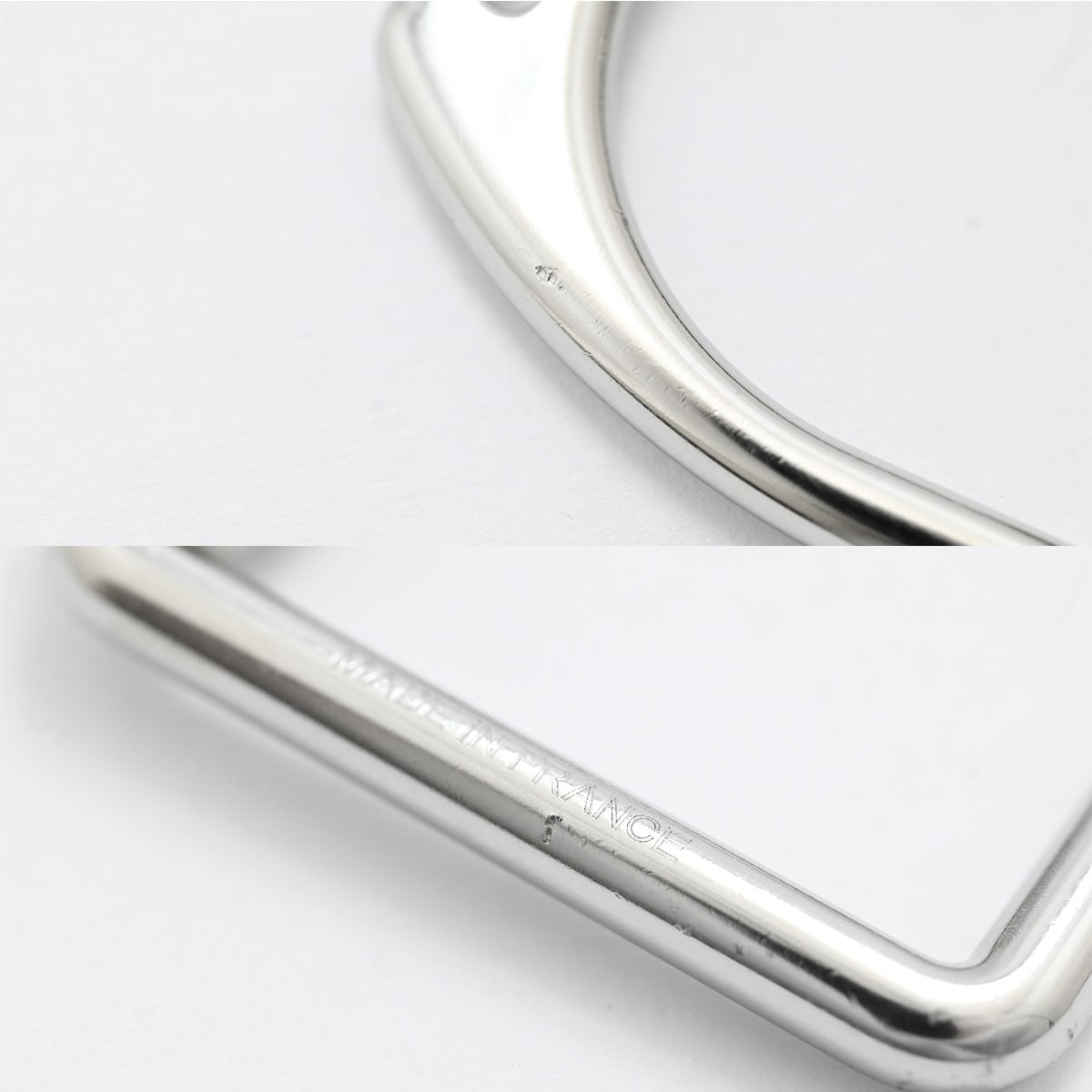 エルメス HERMES エトリエ Etrier キーホルダー キーリング メタル