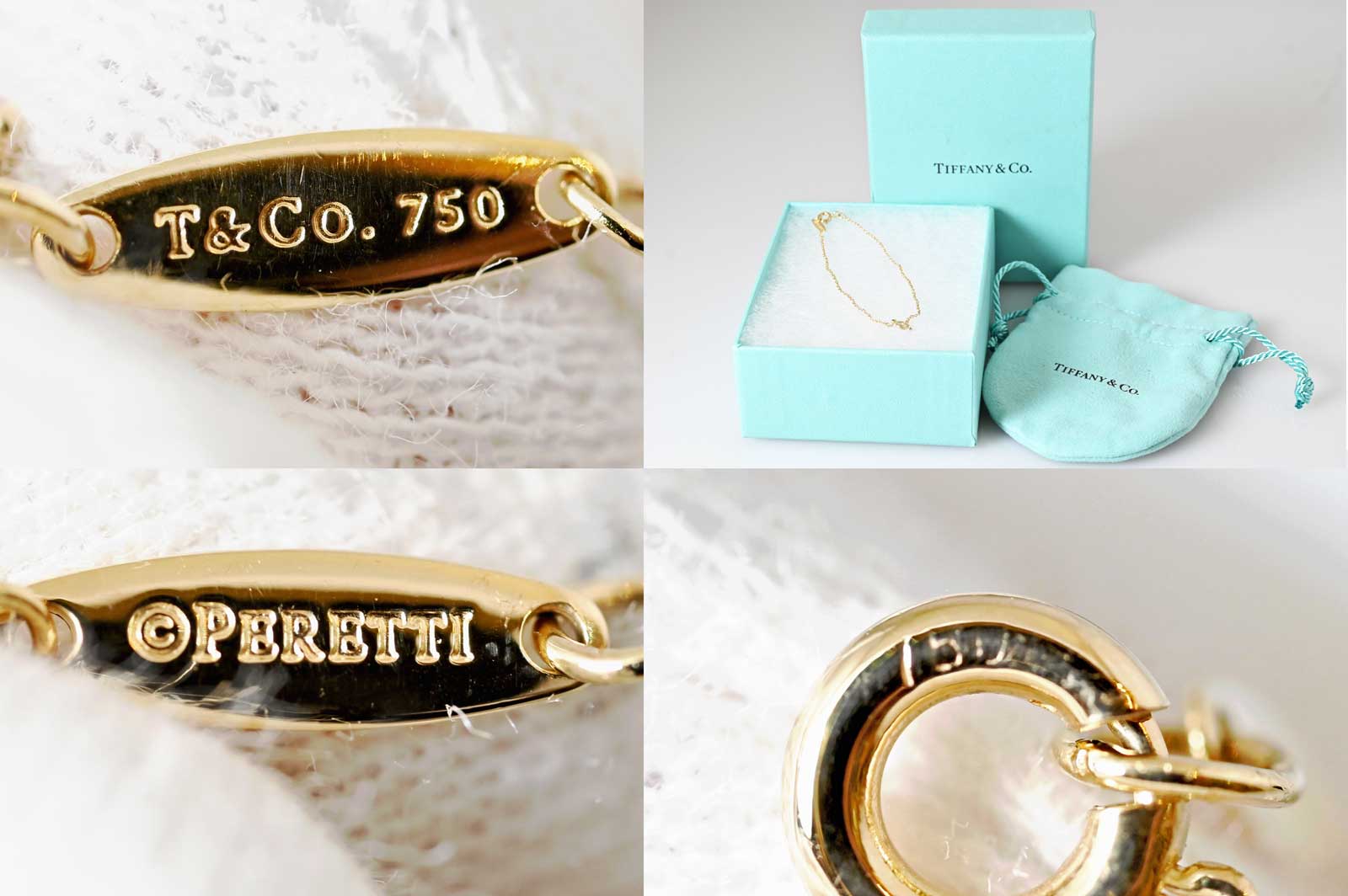 ティファニー TIFFANY 750YG イエローゴールド ダイヤ バイザヤード