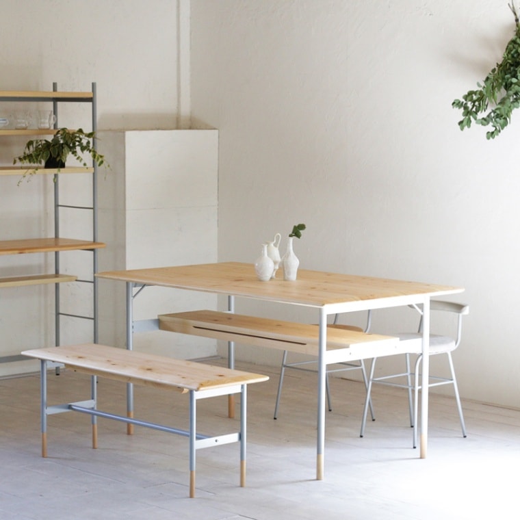 ALY dining table 01｜アリーダイニングテーブル01 ヒノキ無垢