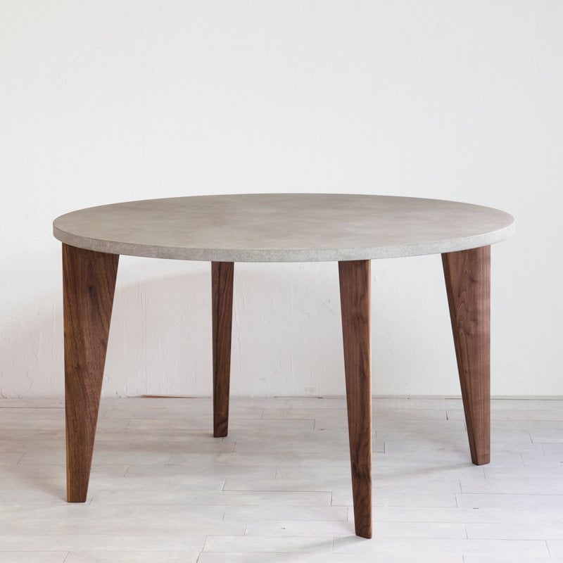 NOMBE round table mortar｜ノンベラウンドテーブル モルタル(グレー