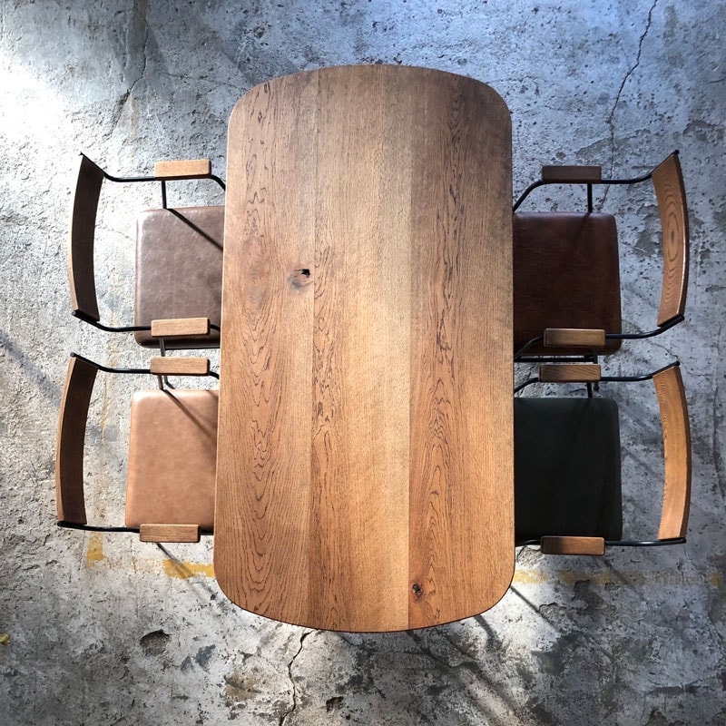 Capone table｜カポネ ダイニングテーブル 讃岐産クヌギ無垢材