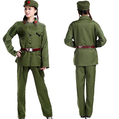 B級品 新人民服セット(150)（65年式革命紅工兵表演衣装）【送料無料