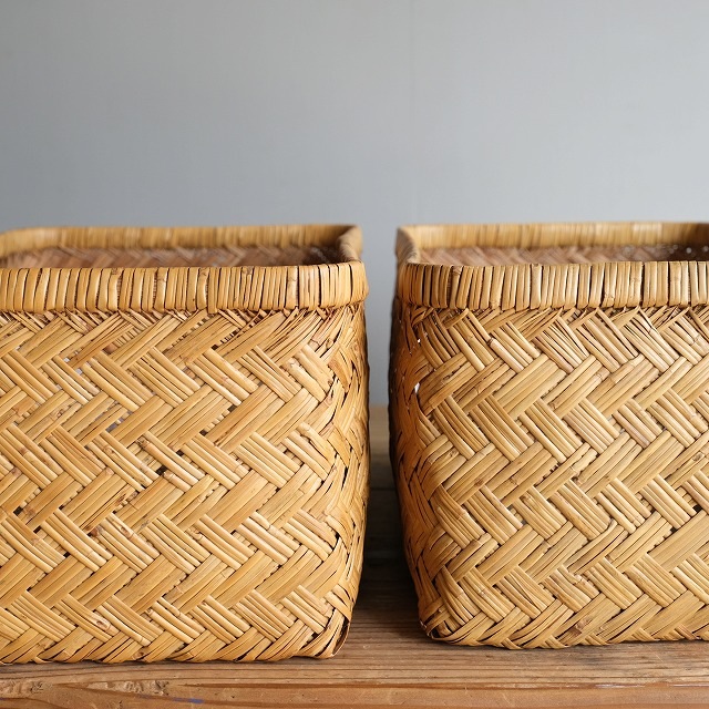 竹行李 （幅39cm）｜古雑貨,籠 バスケット｜古家具・アンティーク