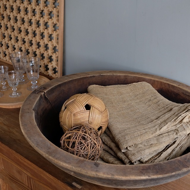 プリミティブなウッドボウル｜古雑貨,キッチン・テーブルトップ｜古