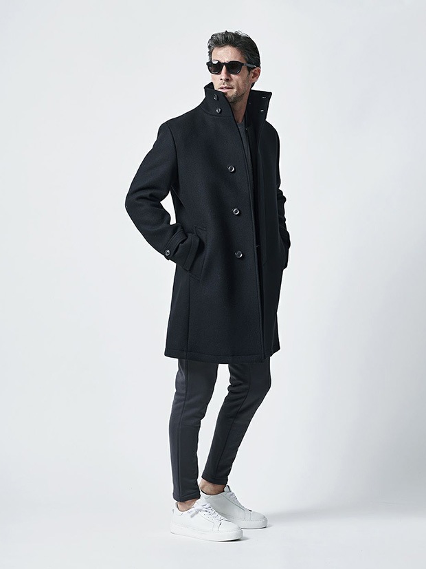 junhashimoto C04 H3 STAND COLLAR COAT / BLACK | junhashimoto