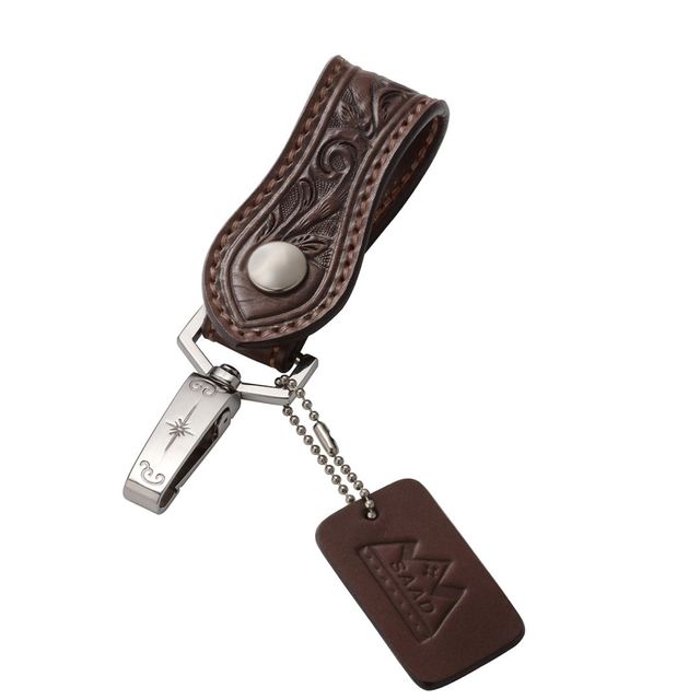 本革レザーキーホルダー ブラウン サドルレザー｜全てのレザーアイテム