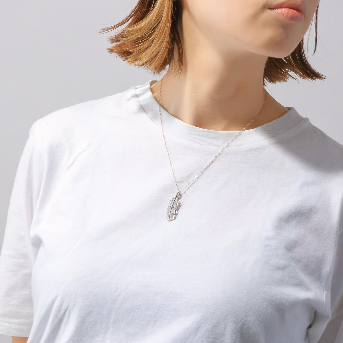 フェザー シルバー925製 ロジウムコーティング ペンダントトップ｜全て