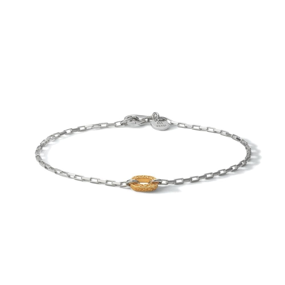 アラベスク シルバー925 K24（24金）ゴールドプレート チェーン