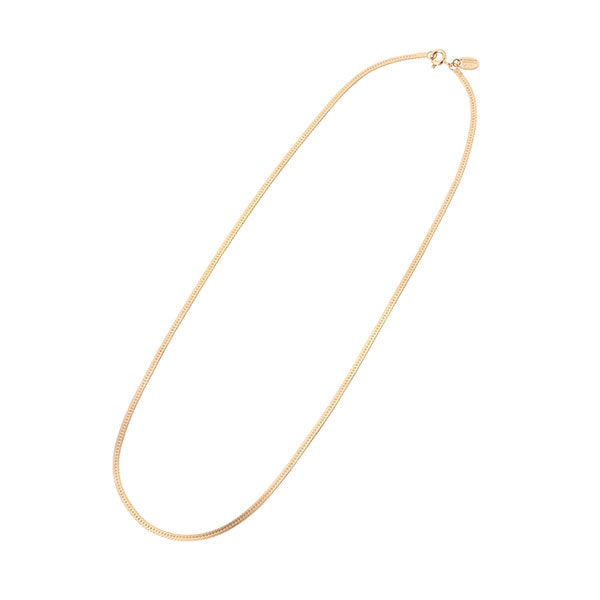 スネーク フラット シルバー925製 K24（24金）ゴールドプレート