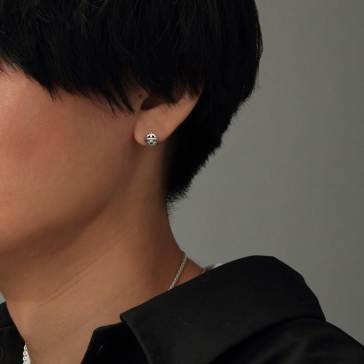 サンフェイス シルバー925ピアス【片耳】｜全てのシルバーアクセサリー