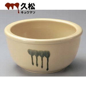 こね鉢 陶器製こね鉢（ねり鉢）＜中＞アイボリー直径33cm×高さ18cm