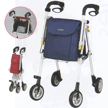 シルバーカー,歩行補助車,ヘルシーワンT-R298N-紺 高さ5段階調節