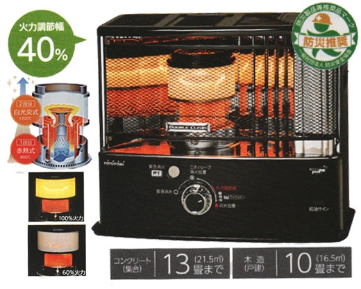 トヨトミ新製品ダブルクリーン石油ストーブRC-W36N,TOYOTOMI日本製の