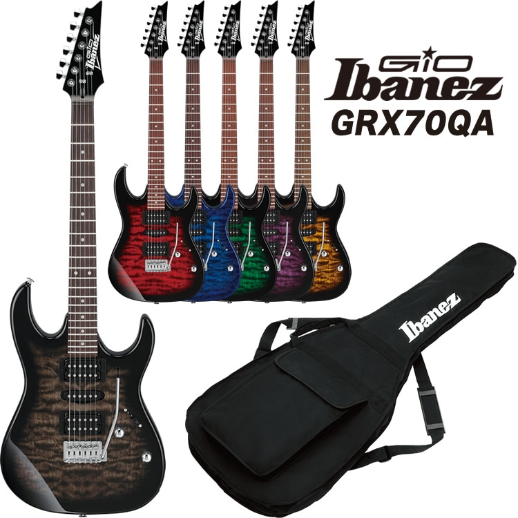 GIO Ibanez ジオアイバニーズ エレキギター GRX70QA (ソフトケース付属