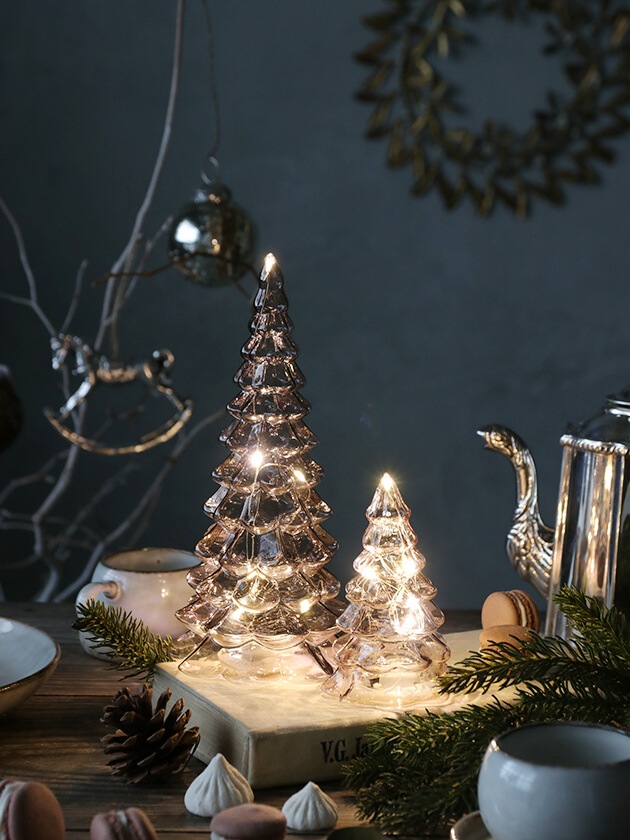 Lene BjerreクリスマスツリーGlass GraniaパウダーS 北欧雑貨 サラグレース