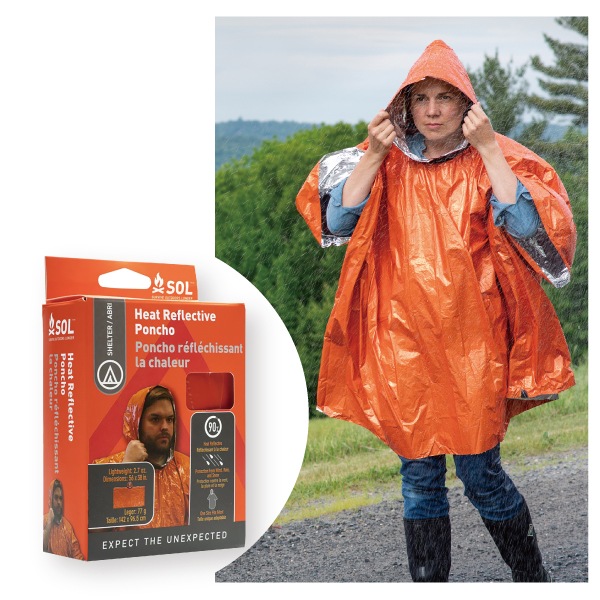 SOL ヒートリフレクティブポンチョ｜防災・防犯アイテム｜セイバーズ
