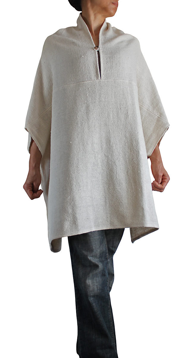 ざっくりジョムトン手織り綿のイカ型貫頭衣（BFS-005-02） | シャツ