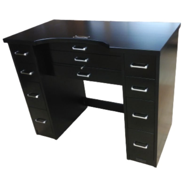 在庫限り/納期未定】小次郎 彫金作業机 両袖 ナチュラル [大型配送別途