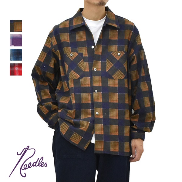 25AW】Needles ニードルズ One-Up Shirt -Printed Flannel/Plaid