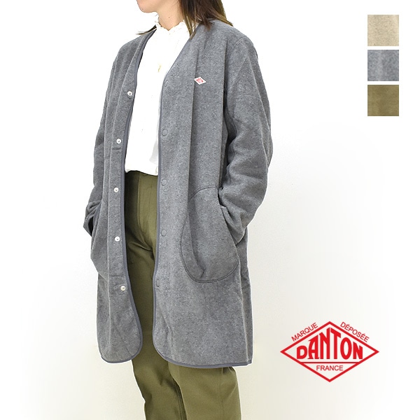DANTON ダントン フリースノーカラーコート JD-8992 レディース【送料