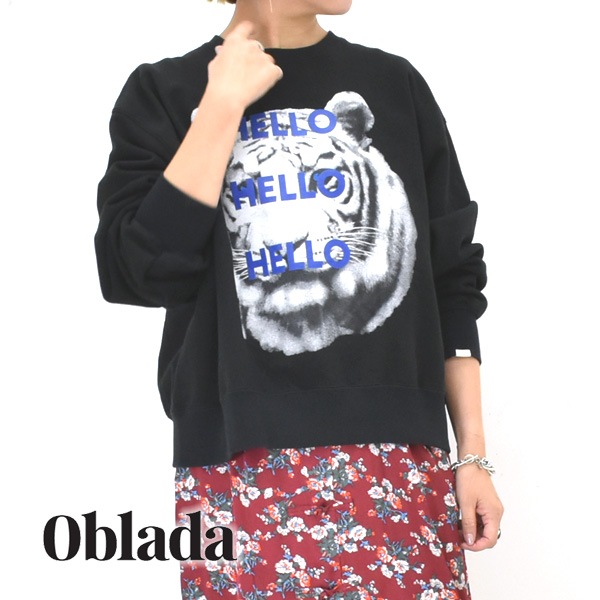 25FW】Oblada オブラダ TIGER SWEAT タイガースウェット F2510CU05