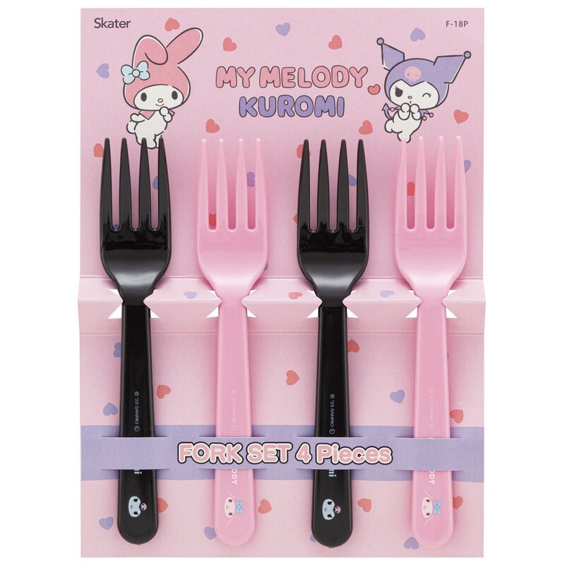 フォーク4Pセット ランチグッズ フォーク 4本入り キャラクター F-18P