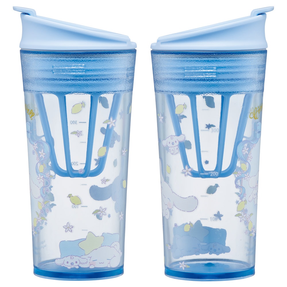 シェイカー付き タンブラー 420ml メモリ付き フタ付き コップ