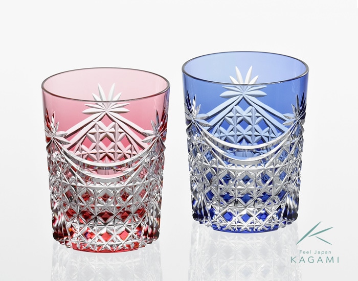 江戸切子・ロックグラス 八角籠目 紋 T444-1 | KAGAMI （カガミ