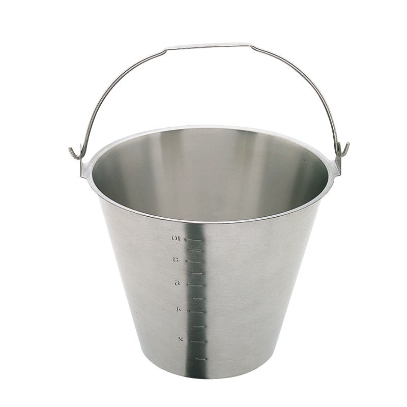 HACCP】18-8 目盛付バケツ 平取手 約13L SH-6549-13NBM | SUGICO