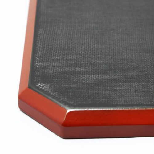 布目隅切膳（根来）｜漆器の島安【うるわしうるし】根来塗、食器、茶道具