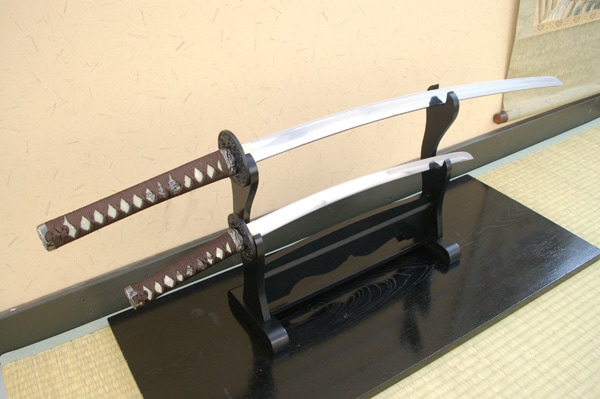 茶石目 大刀 小刀セット 模造刀｜【公式】模造刀・居合刀の専門店「忍屋」