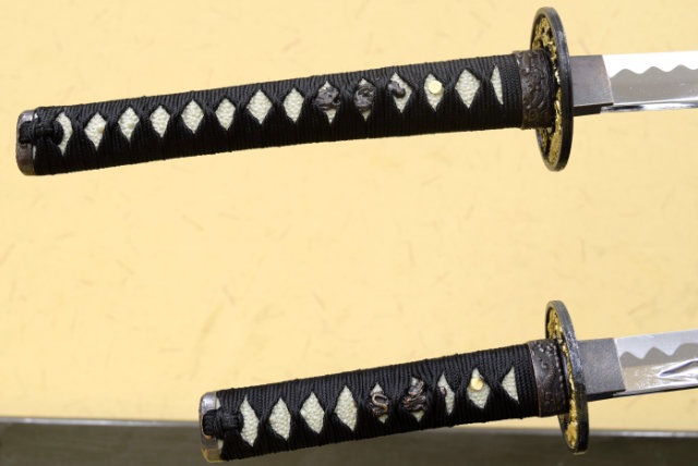 彫金 竜黒 大刀 小刀セット 刀身竜彫 模造刀｜【公式】模造刀・居合刀