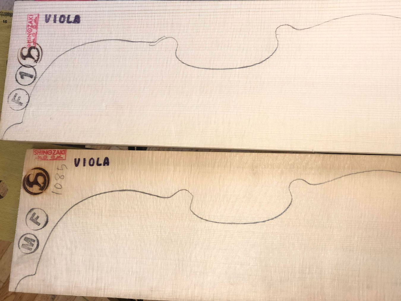 ビオラ スプルース／プレーン表板材 | バイオリン・ビオラ・チェロ用