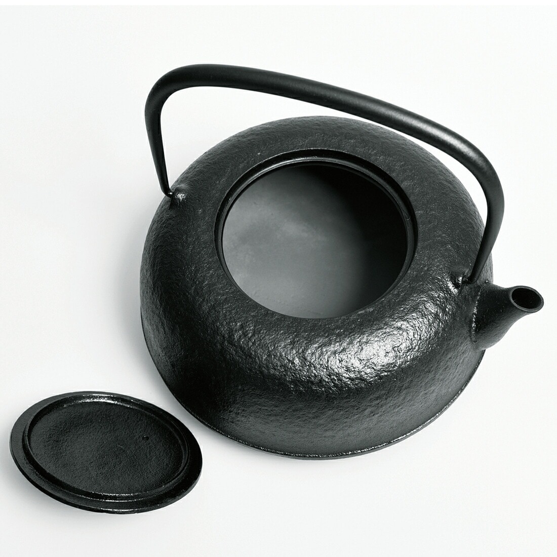 東屋・あづまや 水沢姥口/てつびん 鉄瓶 鋳鉄漆焼き お茶/薬缶/急須 〔