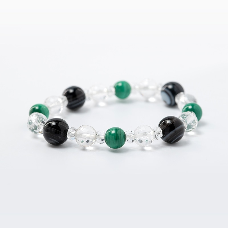 厄除開運ブレスレットお守り（レディース）【天眼石＆マラカイト